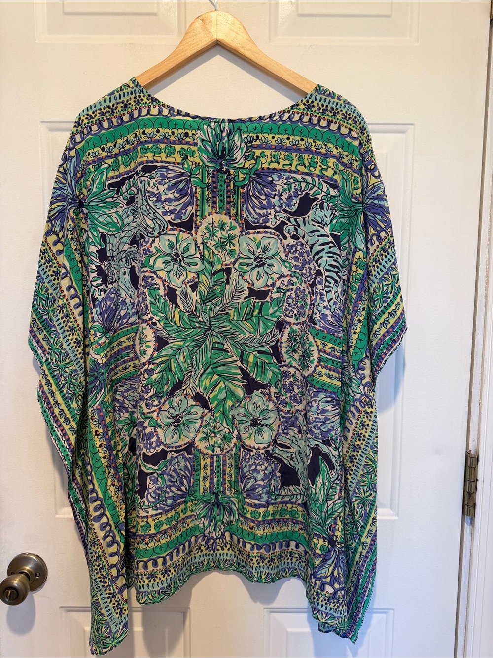 Lilly Pulitzer Lindamarie Escape Artist Silk Caftan - Picture 2 of 4